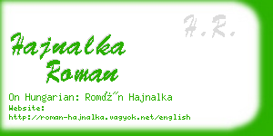 hajnalka roman business card